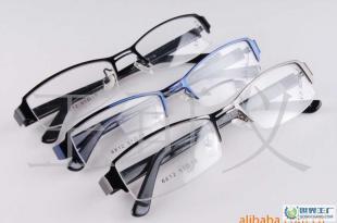 現(xiàn)代暴龍時(shí)尚半框眼鏡架6812 多色可選，低價(jià)批發(fā)的商務(wù)與文教良伴